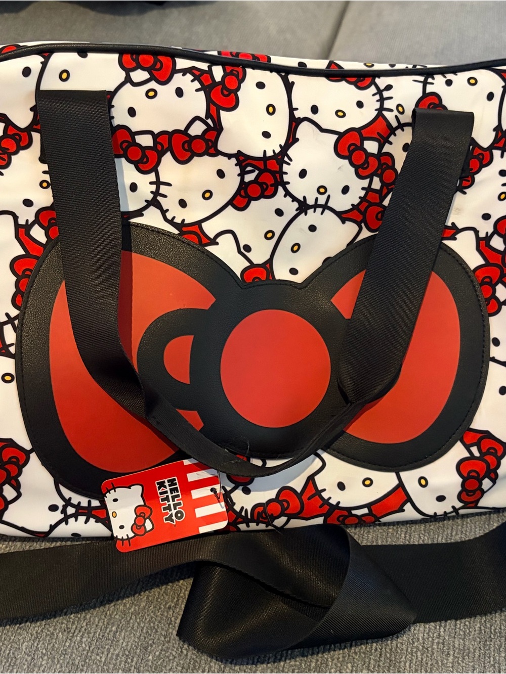 Hello Kitty Red, White & Black Kids Tote Bag